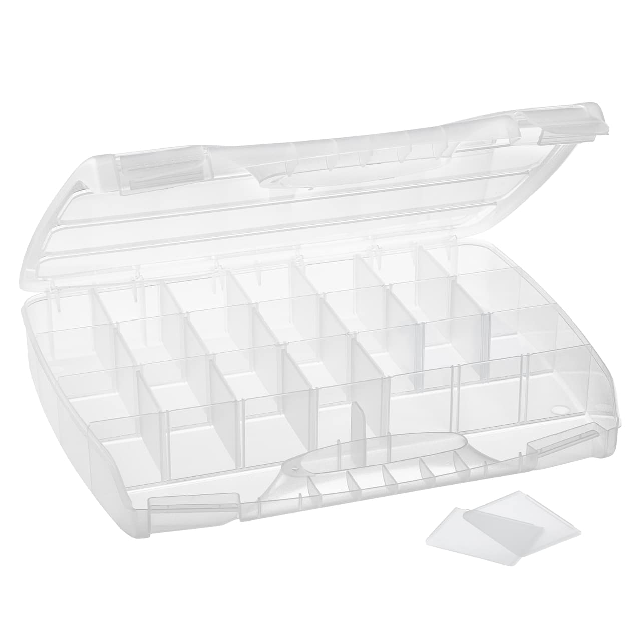 Large Adjustable Compartment Bead Storage Box with Handle by Bead Landing™